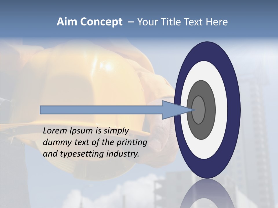 Foreman Protective Hardhat PowerPoint Template