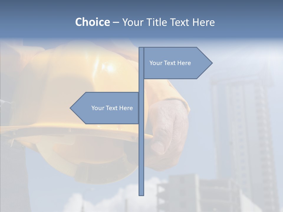 Foreman Protective Hardhat PowerPoint Template