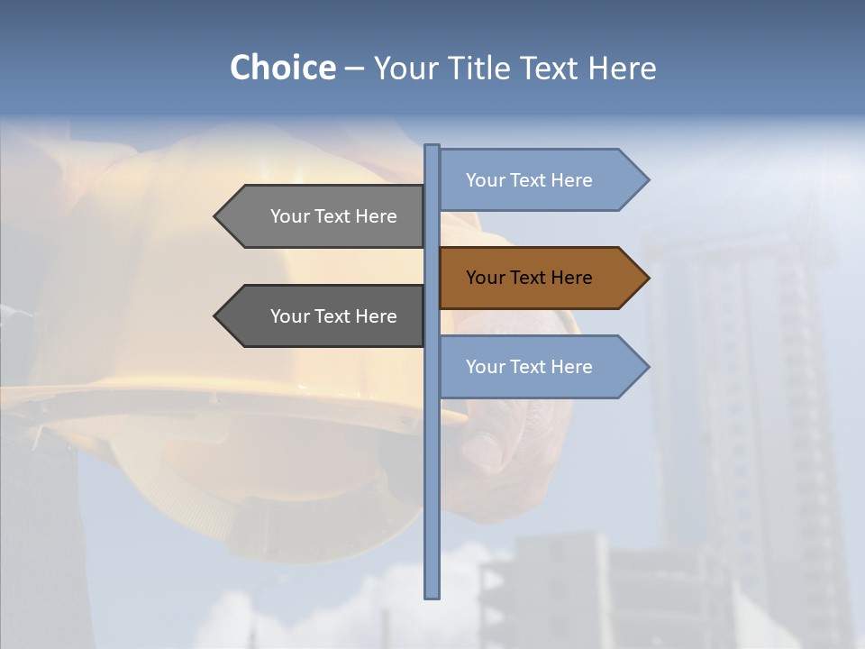 Foreman Protective Hardhat PowerPoint Template