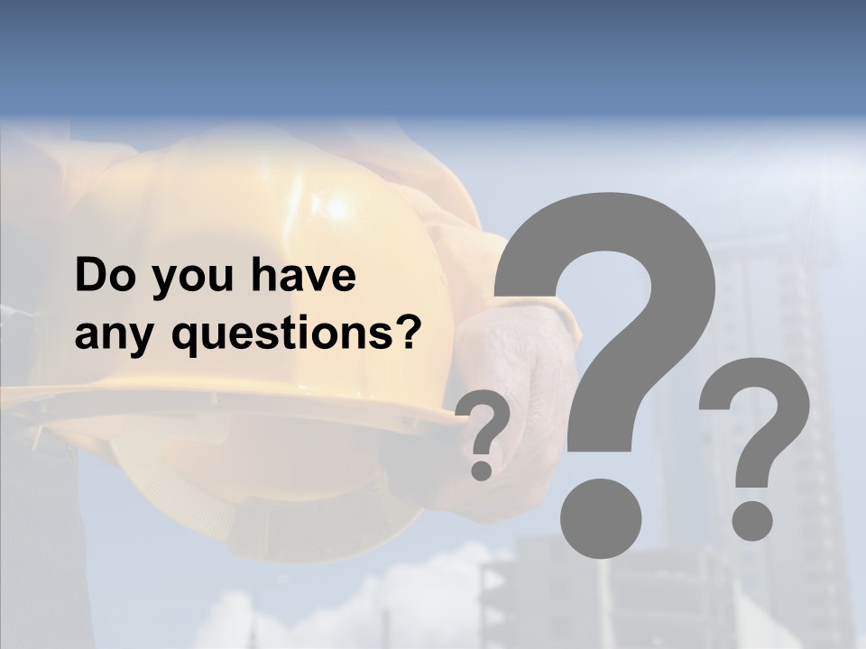 Foreman Protective Hardhat PowerPoint Template