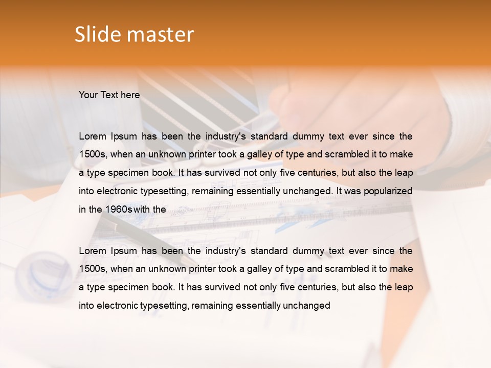 Document Contractor Bisnessmen PowerPoint Template