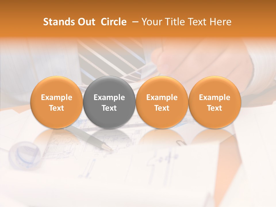 Document Contractor Bisnessmen PowerPoint Template