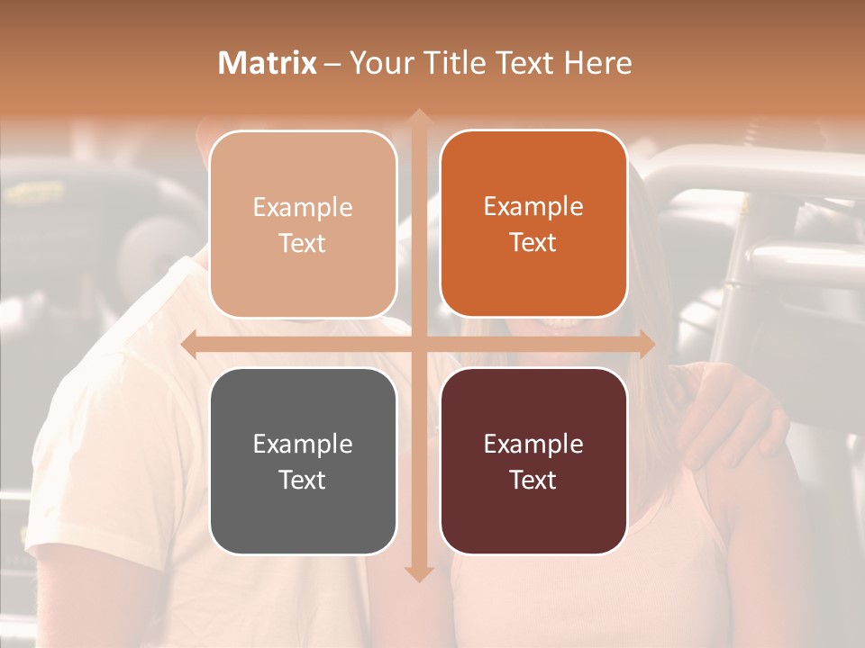 Couple Instructor Beautiful PowerPoint Template