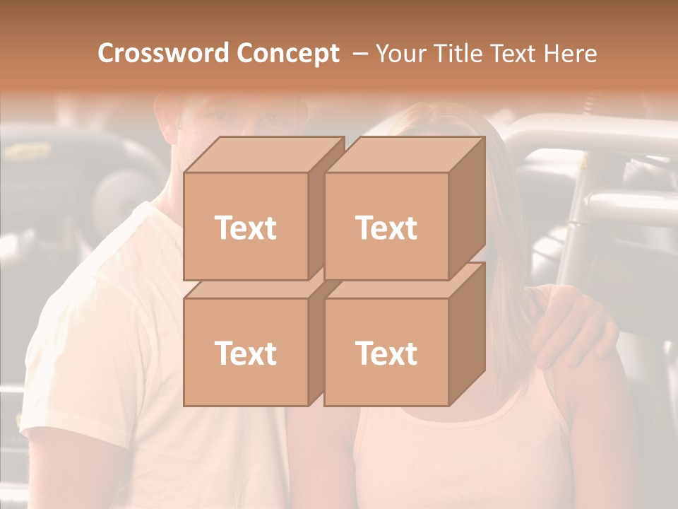 Couple Instructor Beautiful PowerPoint Template