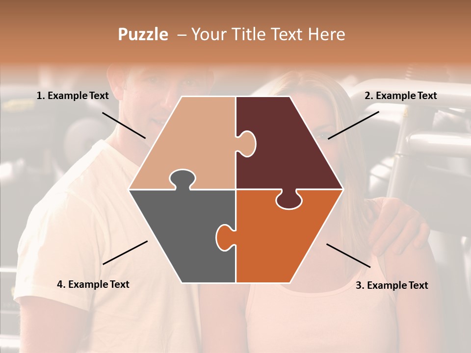 Couple Instructor Beautiful PowerPoint Template