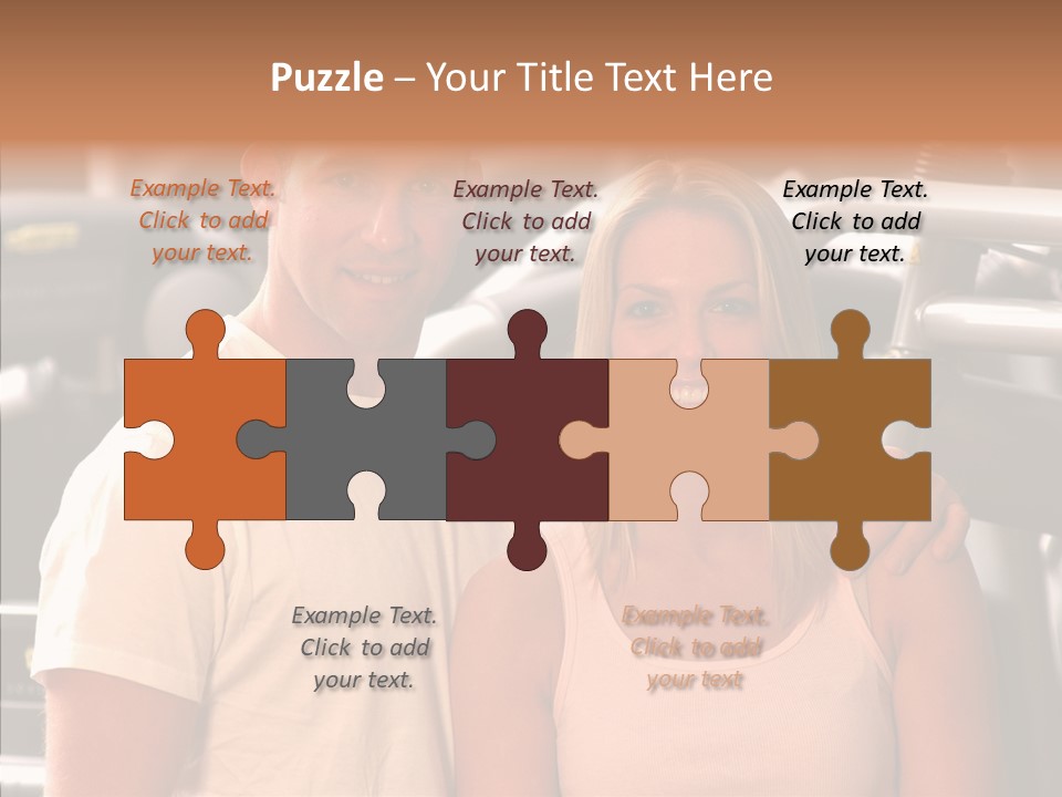 Couple Instructor Beautiful PowerPoint Template