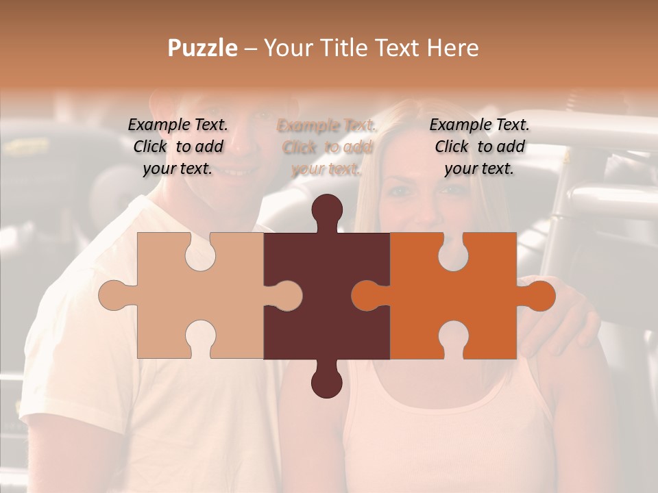 Couple Instructor Beautiful PowerPoint Template