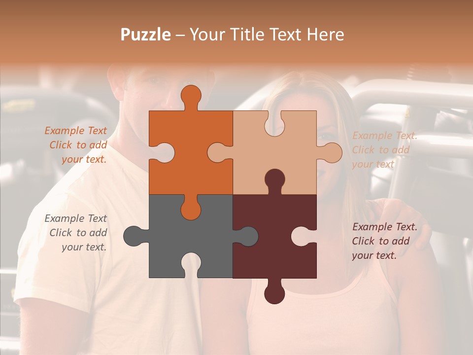 Couple Instructor Beautiful PowerPoint Template