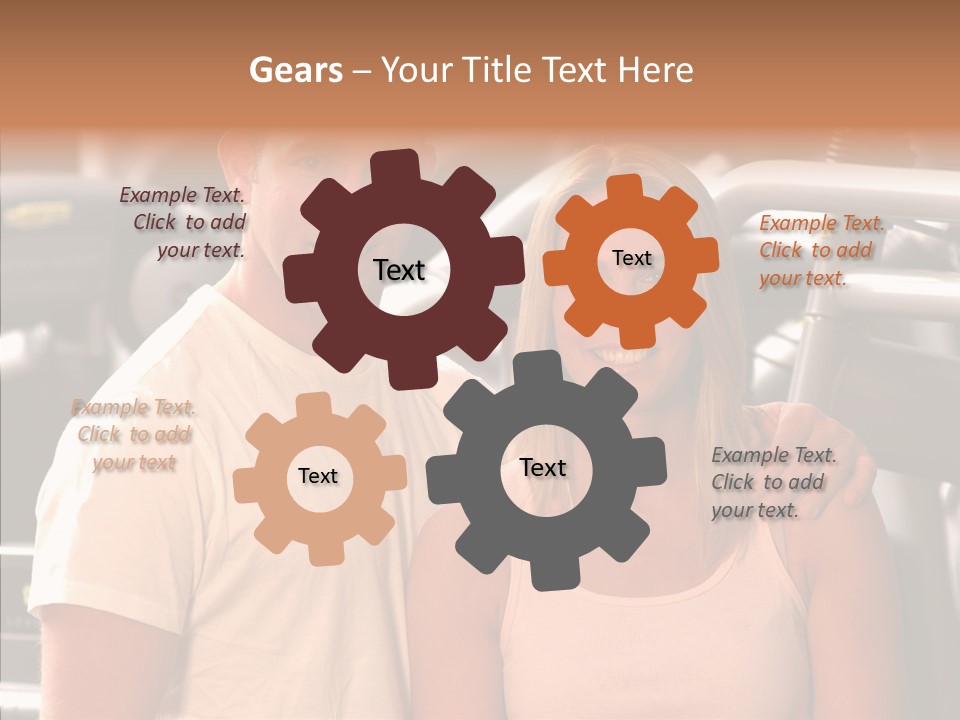 Couple Instructor Beautiful PowerPoint Template