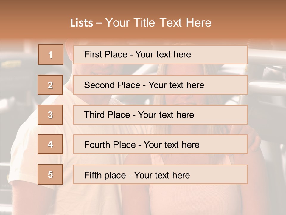 Couple Instructor Beautiful PowerPoint Template