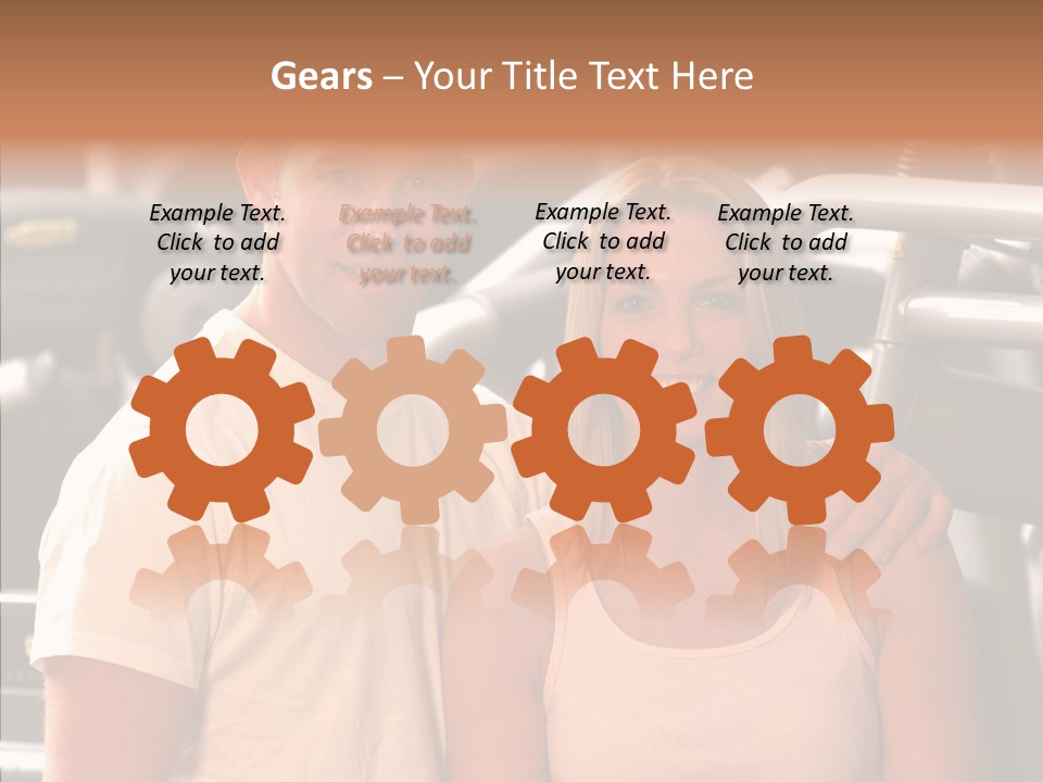 Couple Instructor Beautiful PowerPoint Template
