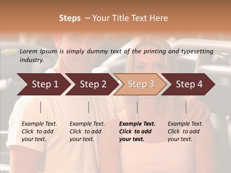 Couple Instructor Beautiful PowerPoint Template