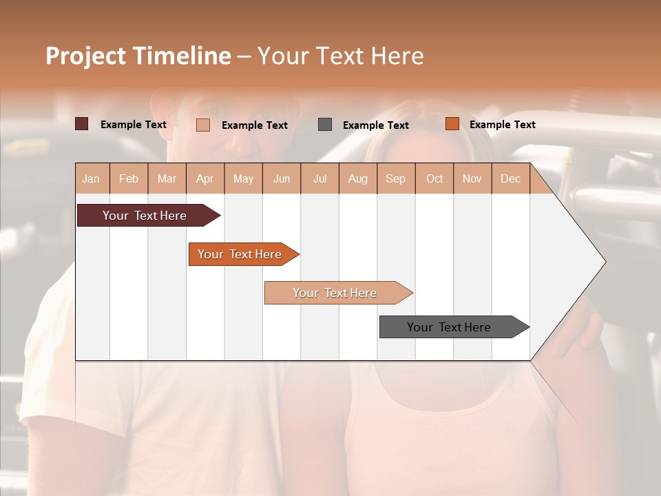 Couple Instructor Beautiful PowerPoint Template