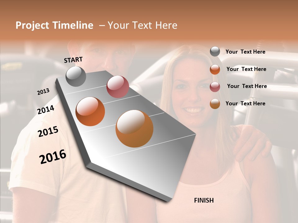 Couple Instructor Beautiful PowerPoint Template