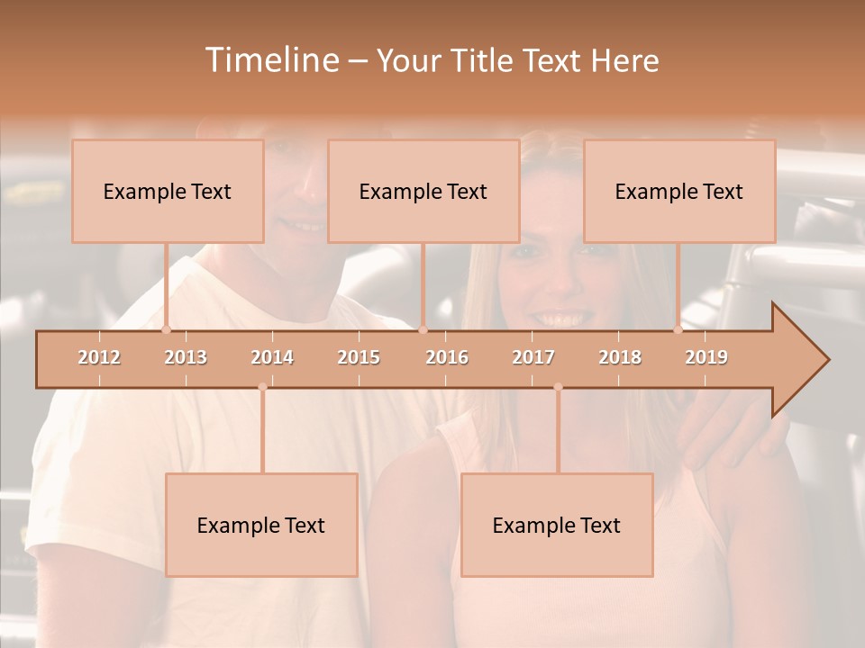 Couple Instructor Beautiful PowerPoint Template