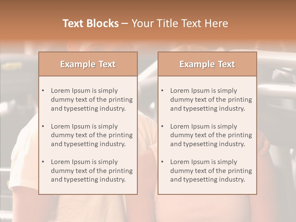 Couple Instructor Beautiful PowerPoint Template