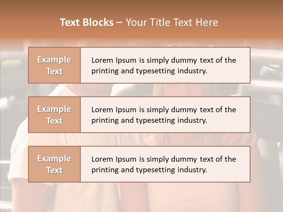 Couple Instructor Beautiful PowerPoint Template