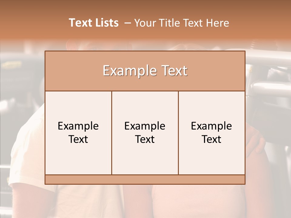 Couple Instructor Beautiful PowerPoint Template