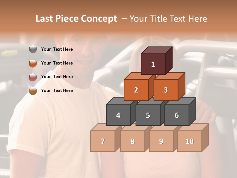 Couple Instructor Beautiful PowerPoint Template