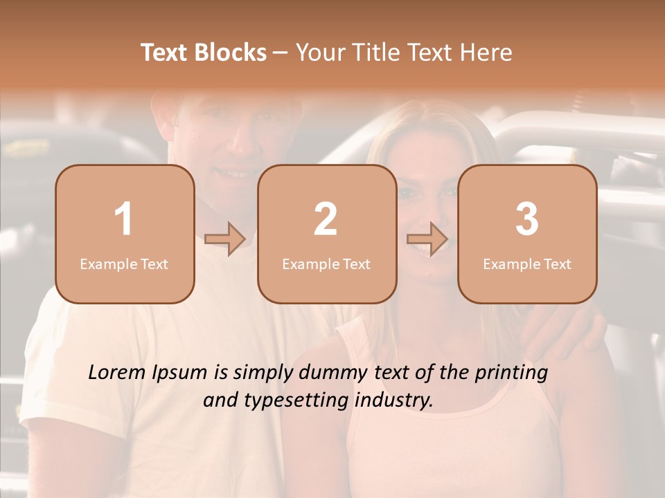 Couple Instructor Beautiful PowerPoint Template