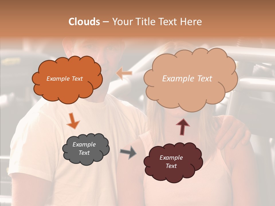 Couple Instructor Beautiful PowerPoint Template