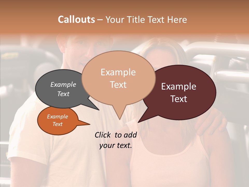 Couple Instructor Beautiful PowerPoint Template