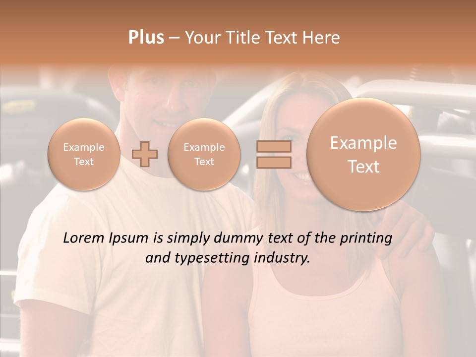 Couple Instructor Beautiful PowerPoint Template
