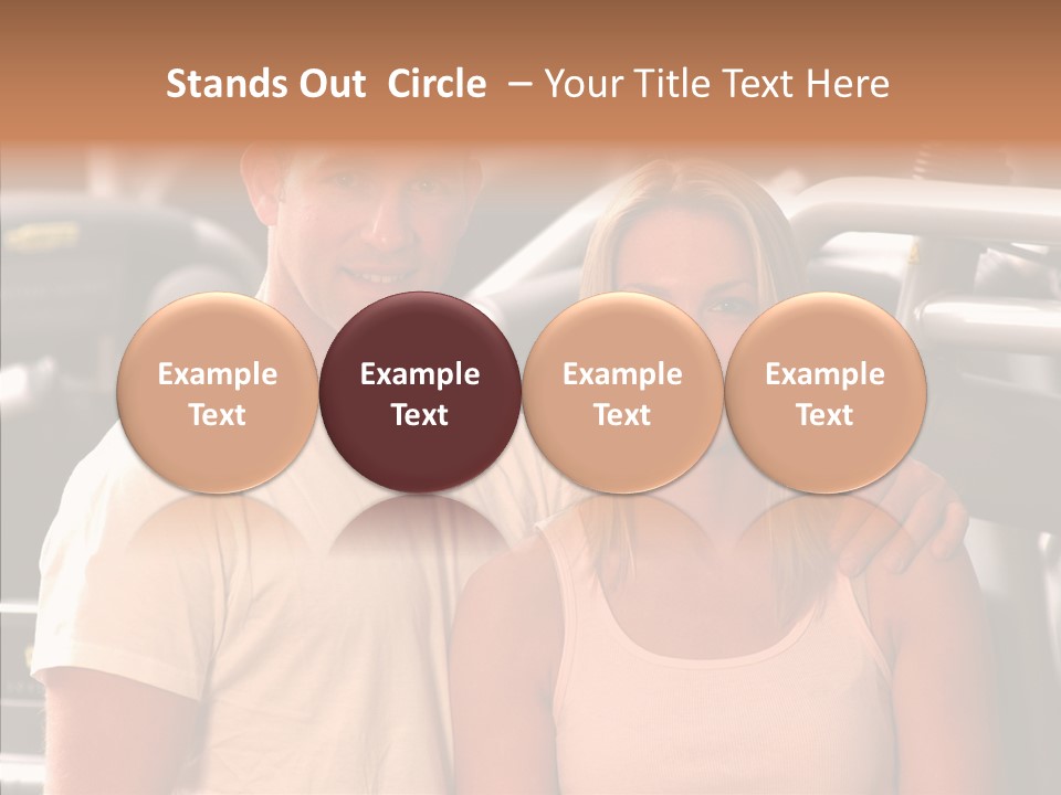 Couple Instructor Beautiful PowerPoint Template