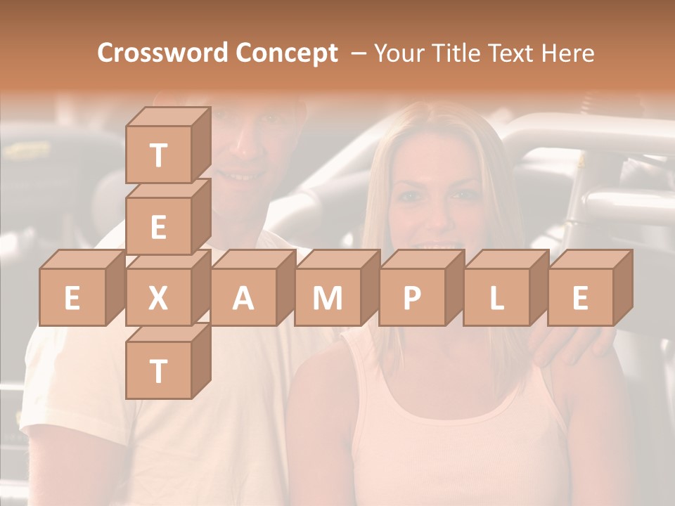 Couple Instructor Beautiful PowerPoint Template