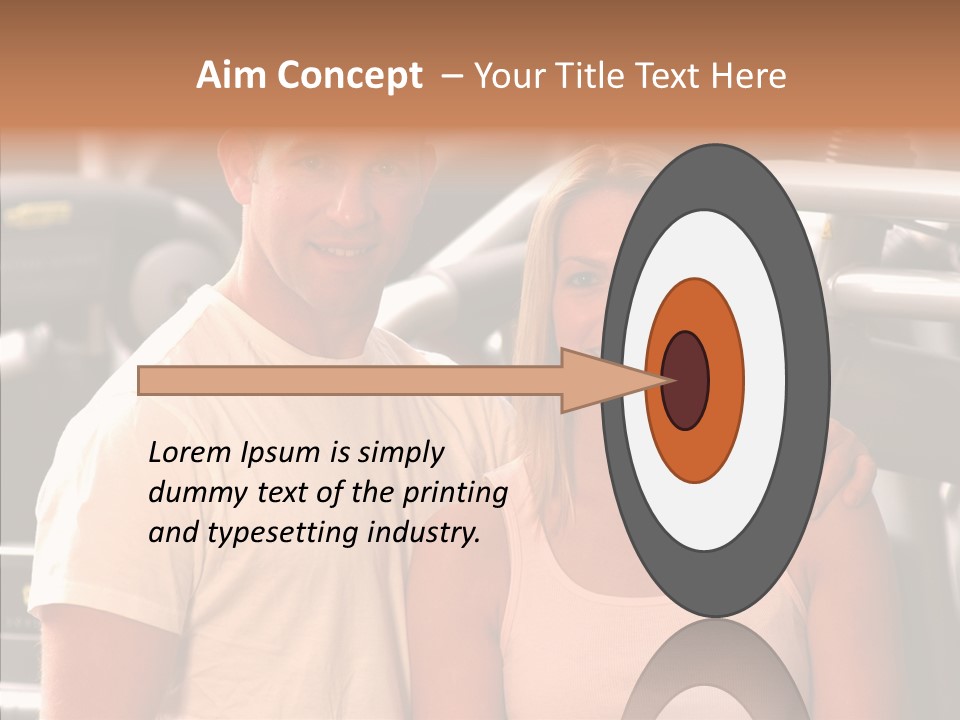 Couple Instructor Beautiful PowerPoint Template