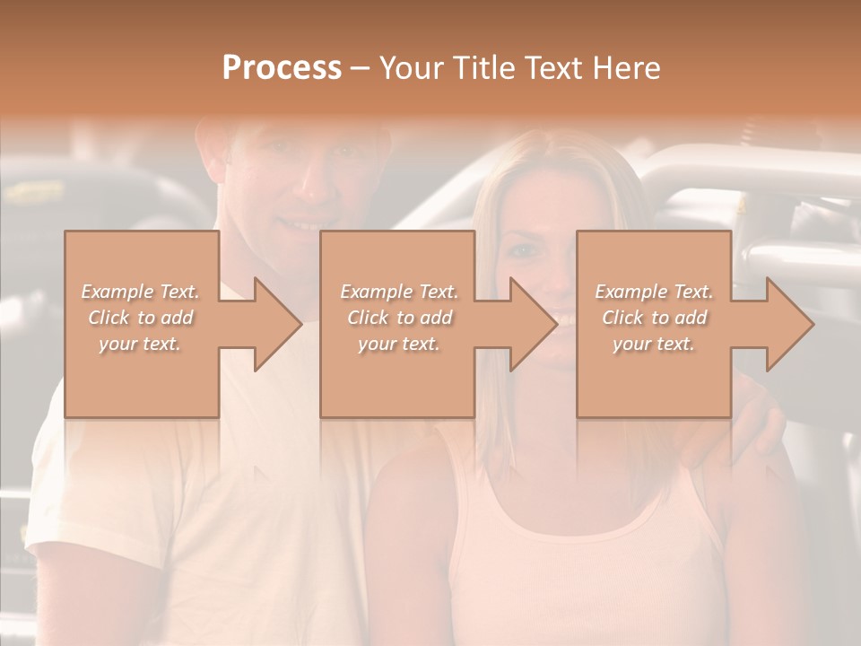 Couple Instructor Beautiful PowerPoint Template