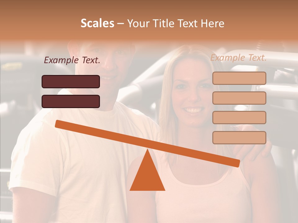 Couple Instructor Beautiful PowerPoint Template