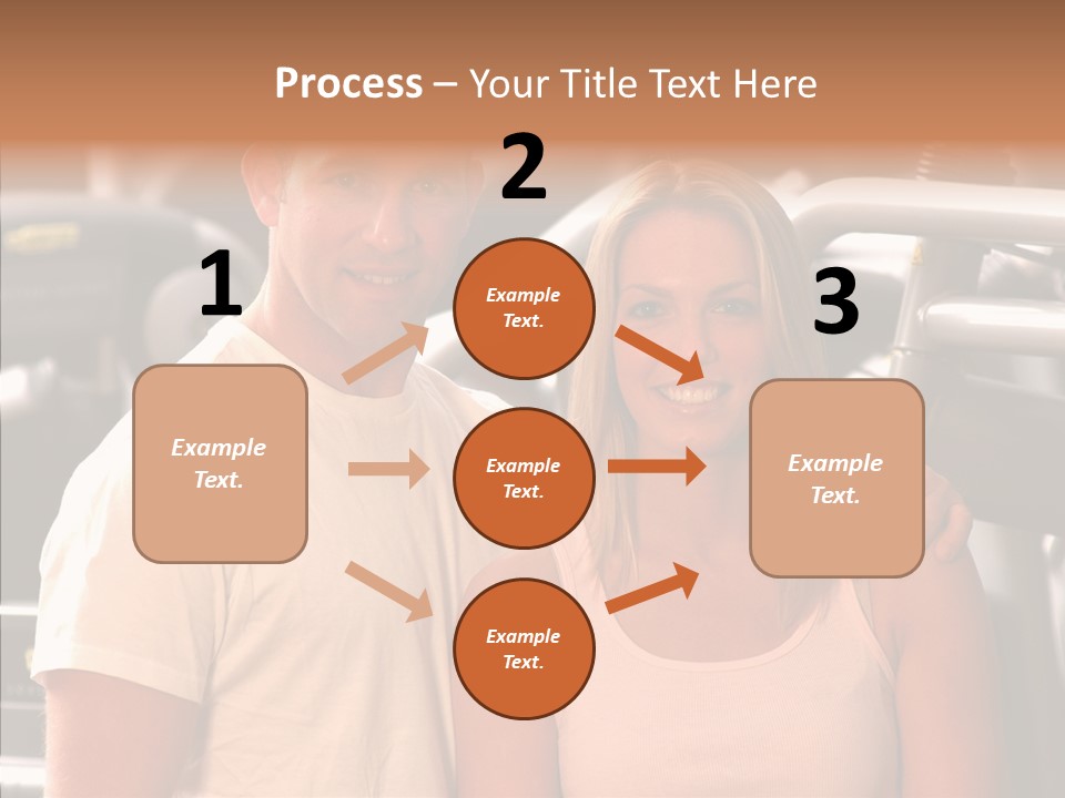 Couple Instructor Beautiful PowerPoint Template