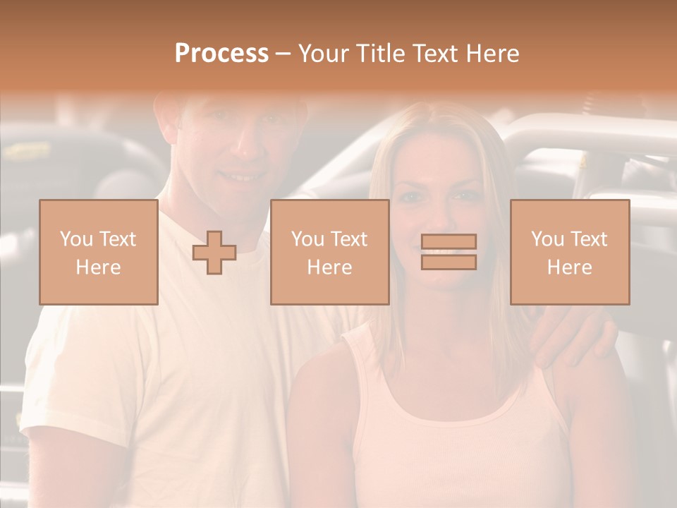 Couple Instructor Beautiful PowerPoint Template
