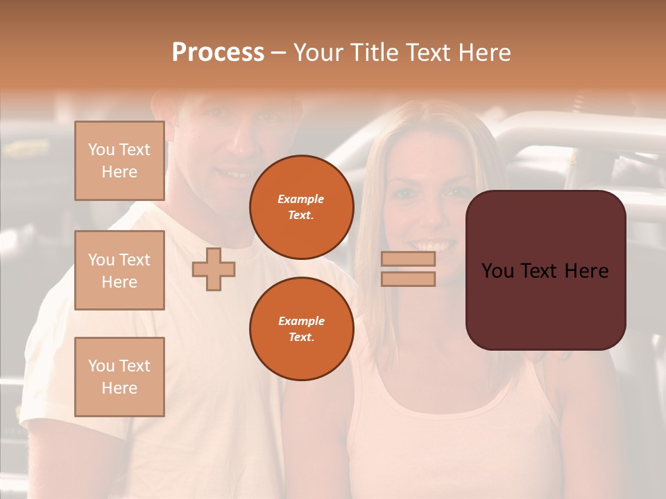 Couple Instructor Beautiful PowerPoint Template