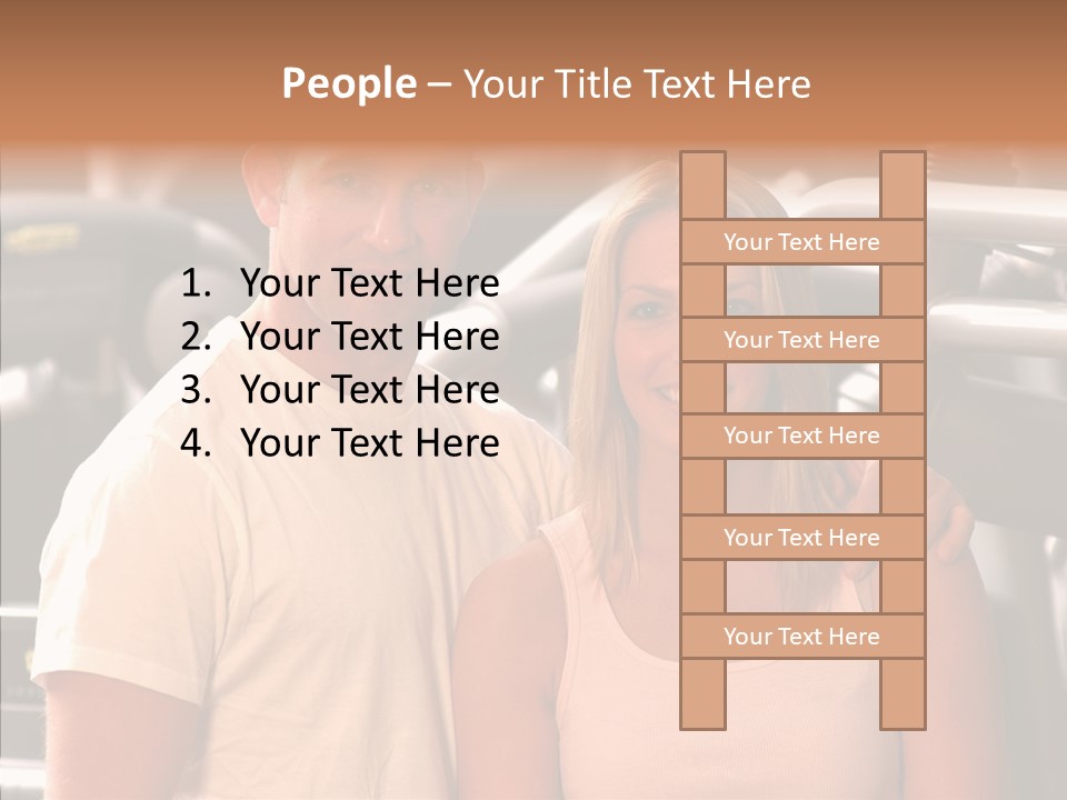 Couple Instructor Beautiful PowerPoint Template