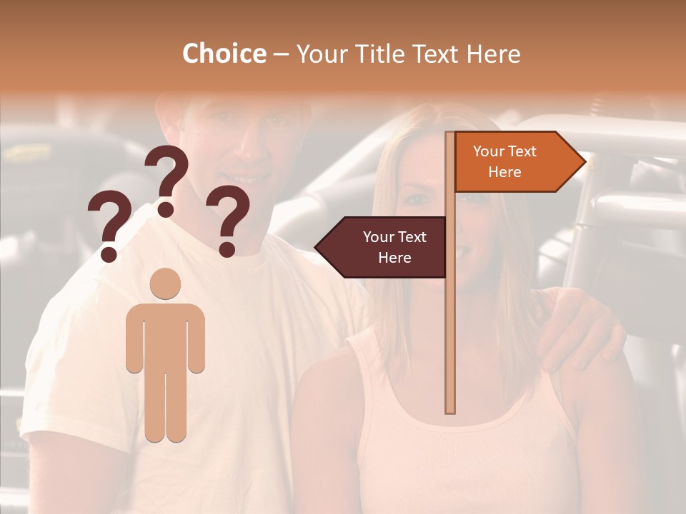 Couple Instructor Beautiful PowerPoint Template