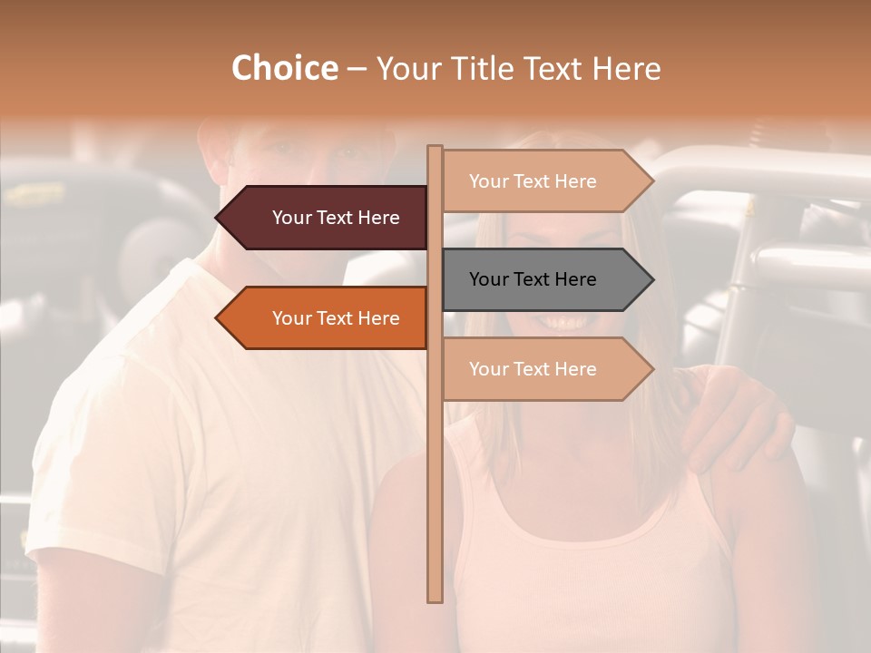Couple Instructor Beautiful PowerPoint Template
