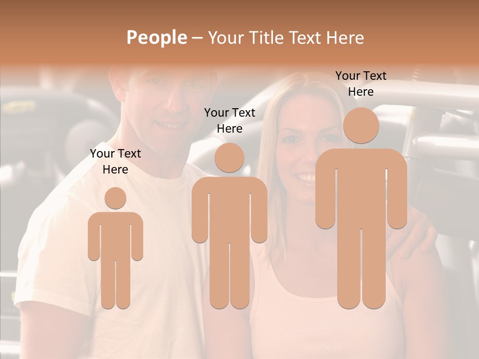 Couple Instructor Beautiful PowerPoint Template