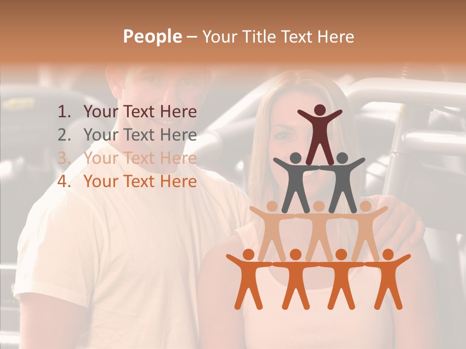 Couple Instructor Beautiful PowerPoint Template