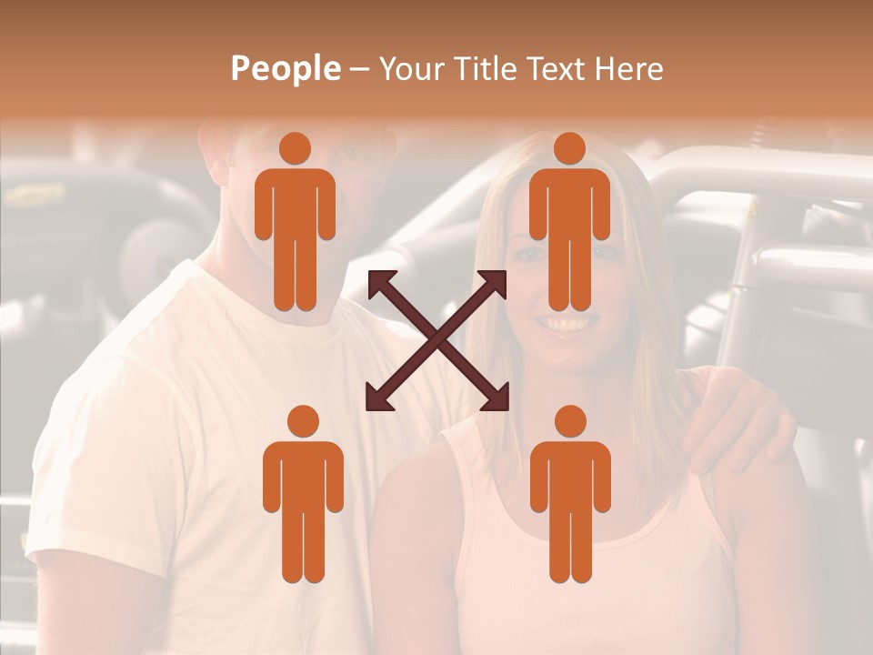 Couple Instructor Beautiful PowerPoint Template