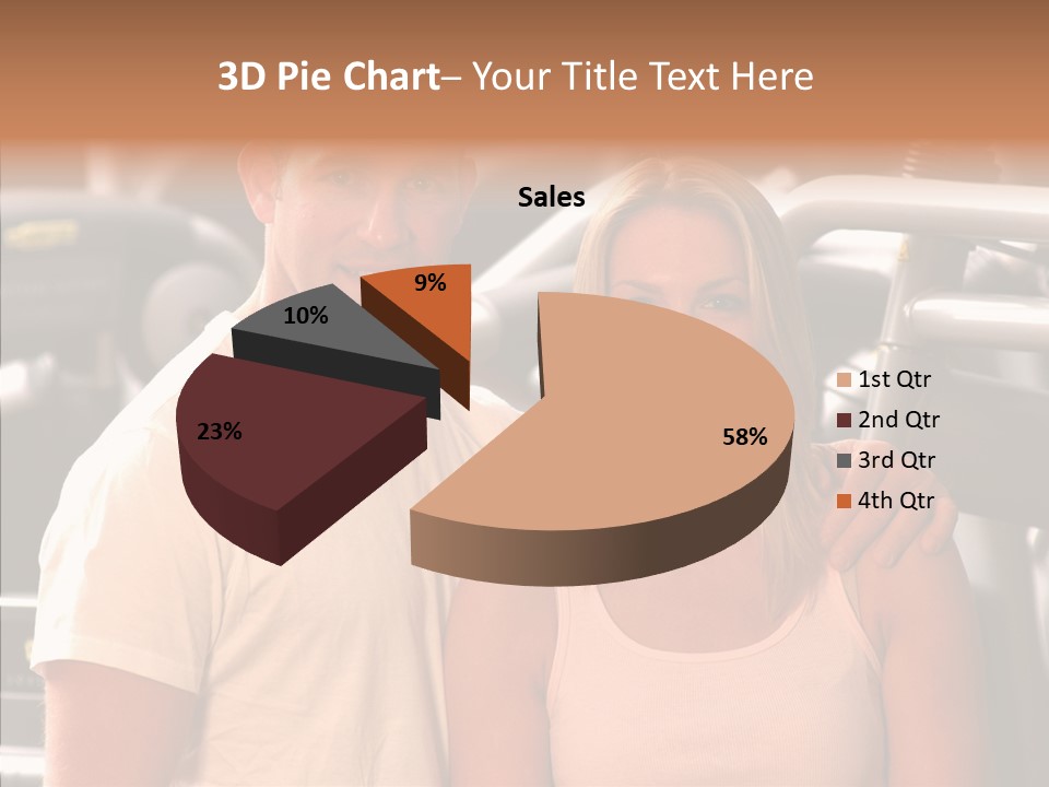 Couple Instructor Beautiful PowerPoint Template
