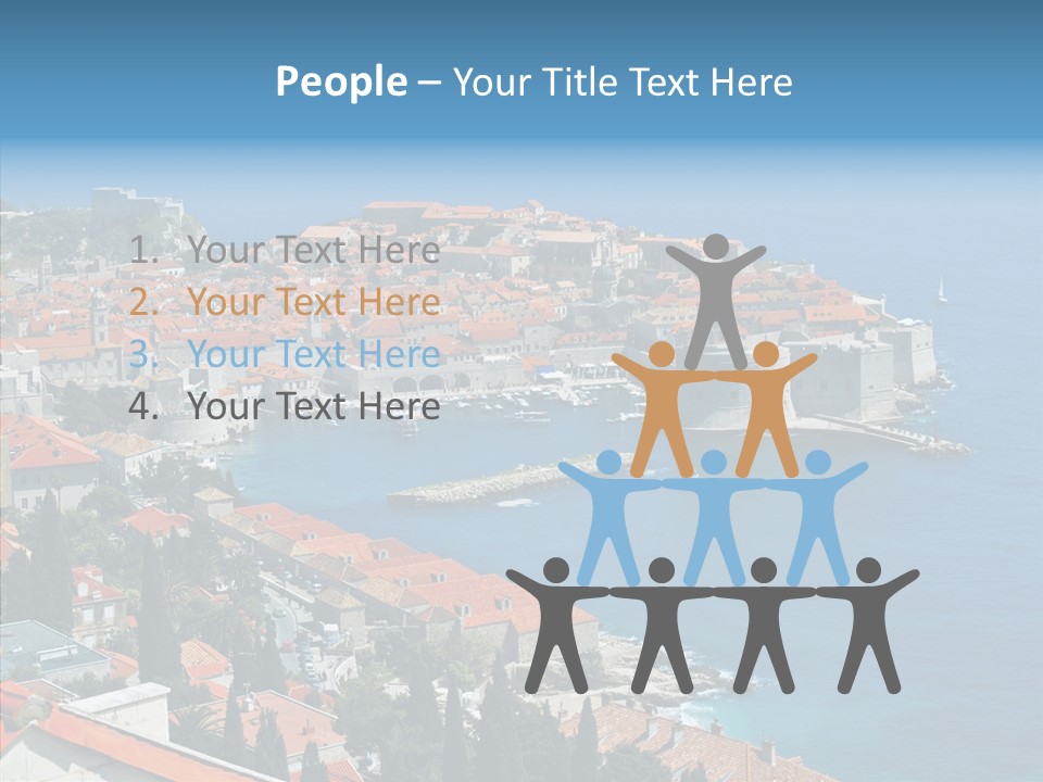 Corporate Board Figure PowerPoint Template