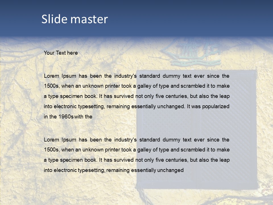 Window Home Spain PowerPoint Template