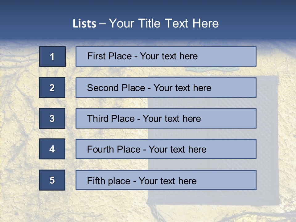 Window Home Spain PowerPoint Template
