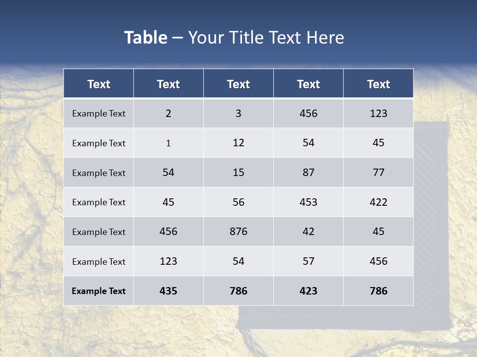 Window Home Spain PowerPoint Template