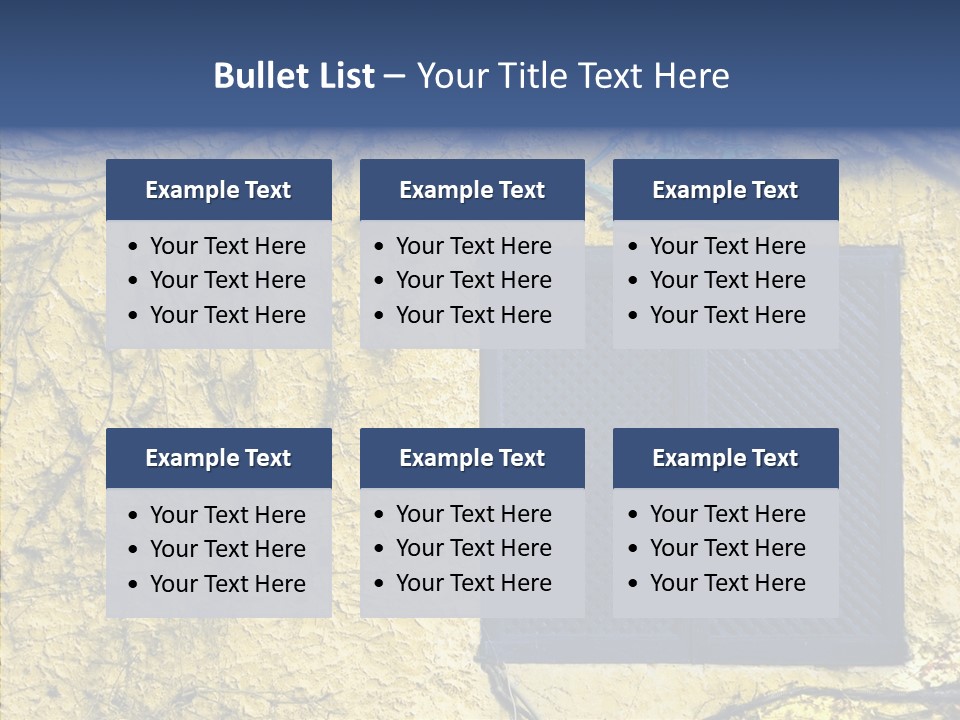 Window Home Spain PowerPoint Template