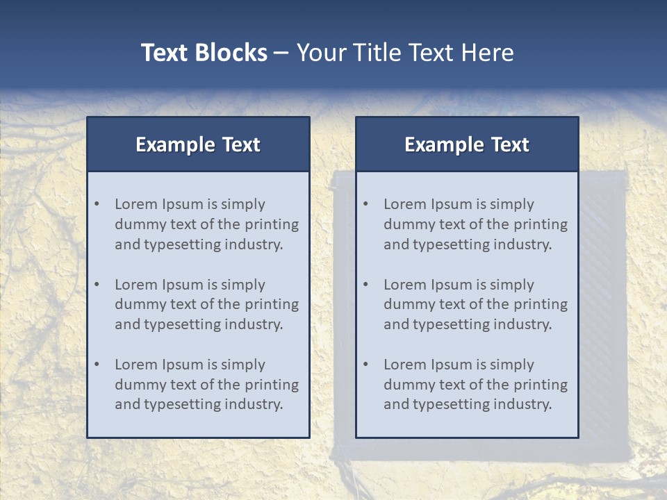 Window Home Spain PowerPoint Template