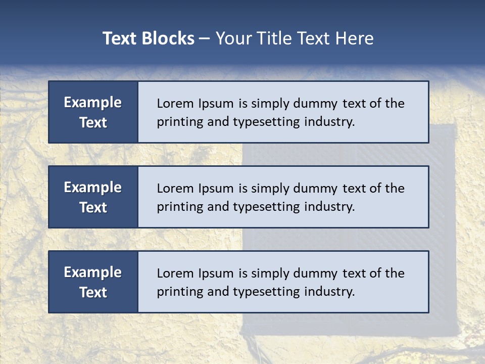 Window Home Spain PowerPoint Template
