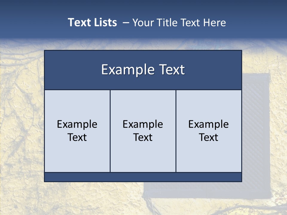Window Home Spain PowerPoint Template
